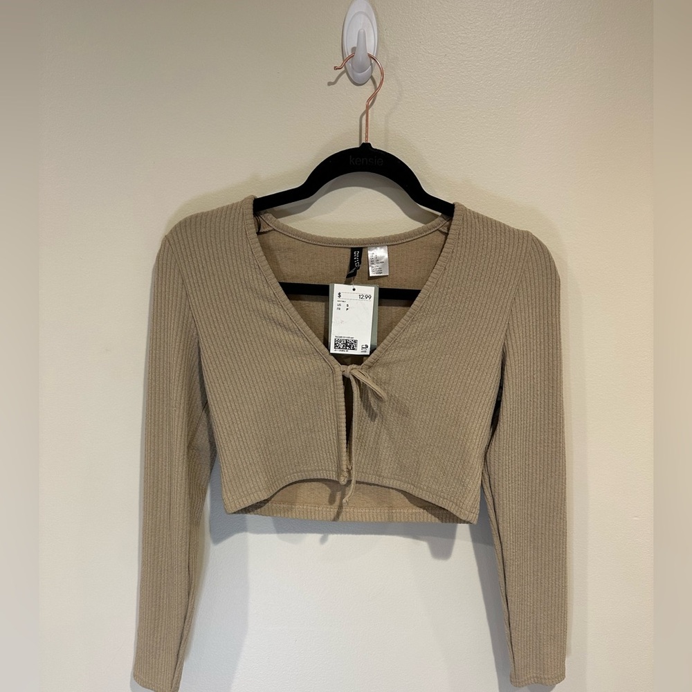 H&M Beige Tie Top